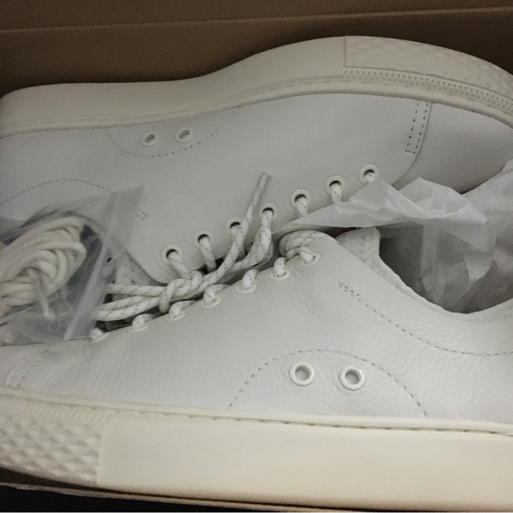 Ralph Lauren Polo mens Dunovin casual sneaker size 9.5 white new never worn